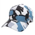 thumbnail image 1 of Bibifish Unisex Men Women Blue-Green Camo Baseball Cap Denim Texture Stitched Detail Baseball Cap Lightweight Breathable Casual Outdoor Hiking Sun Protection Cap, 1 of 3