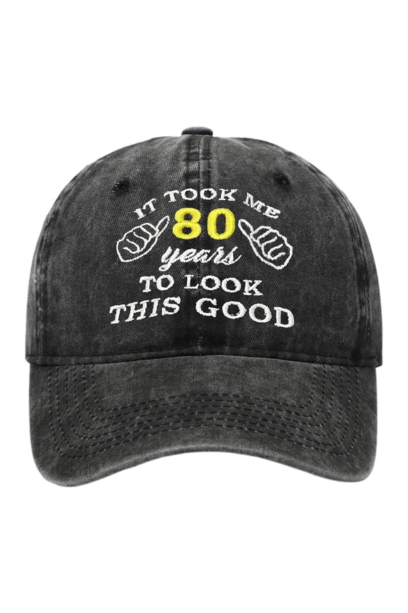 Unisex Men Women Retro Style Baseball Cap 80s Letter Embroidery Adjustable Strap Vintage Distressed Casual Daily Wear & Outdoor Activities Baseball Cap