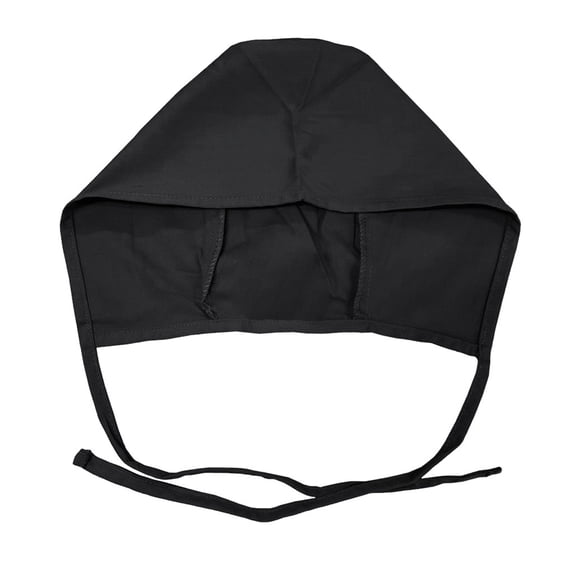Bibifish Unisex Men Women Scrub Cap Black Bandage Washable Reuse Hat Polyester Hat Lightweight Casual Work Daily Hair Protection Scrub Cap