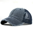 thumbnail image 1 of Bibifish Women Baseball Hats Distressed Frayed Edge Washed Trucker Hats, 1 of 3