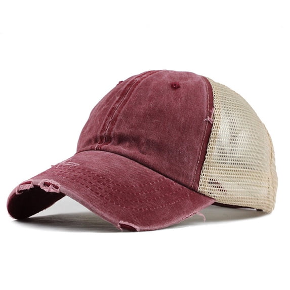 Bibifish Women Baseball Hats Distressed Frayed Edge Washed Trucker Hats