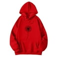 thumbnail image 1 of Bibifish Women Graphic Hoodies Casual Autumn Long Sleeve Pullover Tops Dandelion Print Stylish Hooded Sweatshirts For Daily Wear, 1 of 7