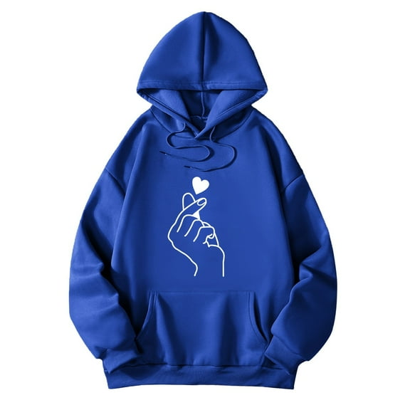 Bibifish Women Graphic Hoodies Casual Autumn Long Sleeve Pullover Tops Funny Printed Stylish Hooded Sweatshirts For Daily Wear