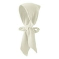 thumbnail image 1 of Bibifish Women'S Scarf Solid Color Knitted Head Scarf Stylish Tie Knot Design Ribbed Knit Texture Scarf Trendy Winter Scarf For Ladies, 1 of 7