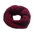 thumbnail image 1 of Bibifish Women'S Scarf Trendy Solid Color Knitted Infinity Scarf Ribbed Knitted Cozy Winter Styling Cold Weather Neck Warmer For Ladies, 1 of 2