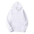 thumbnail image 1 of Bibifish Womens Hoodies Black Solid Color Pullover Hoodies With Pocket Soft Oversized Fit Fall Winter Casual Daily Wear Comfortable Hoodies, 1 of 5