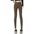thumbnail image 1 of Bibifish Women's Leggings Black High Waisted Stretch Spandex Fabric Leggings Slim Fit Casual Daily Wear Leggings With Seamless Design, 1 of 4