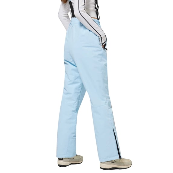 Bibifish Women's Pants Adult Unisex Winter Thermal Warm Waterproof Snow Pants Adjustable Suspender Single Board Ski Bib Pants Outdoor Sports Winter Trousers