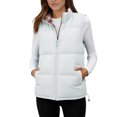 thumbnail image 1 of Bibifish Women's Puffer Vests Winter Warm Quilted Gilets With Plaid Lining Lightweight Casual Daily Wear Sleeveless Coats With Pockets, 1 of 9