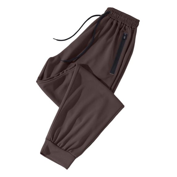 Bibifish Womens Athletic Joggers Drawstring Waist Zip Side Pocket Elastic Tapered Leg Relaxed Fit Casual Gym Workouts Outdoor Runs Comfortable Active Trousers