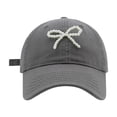 thumbnail image 1 of Bibifish Womens Baseball Cap Pearl Bow Decoration Hat Adjustable Strap Cap Casual Daily Wear & Outdoor Leisure Stylish Baseball Cap, 1 of 6