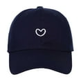 thumbnail image 1 of Bibifish Womens Baseball Cap White Heart Embroidery Detail Adjustable Lightweight Cap Soft Casual Daily & Travel Classic Sunshade Cap, 1 of 2
