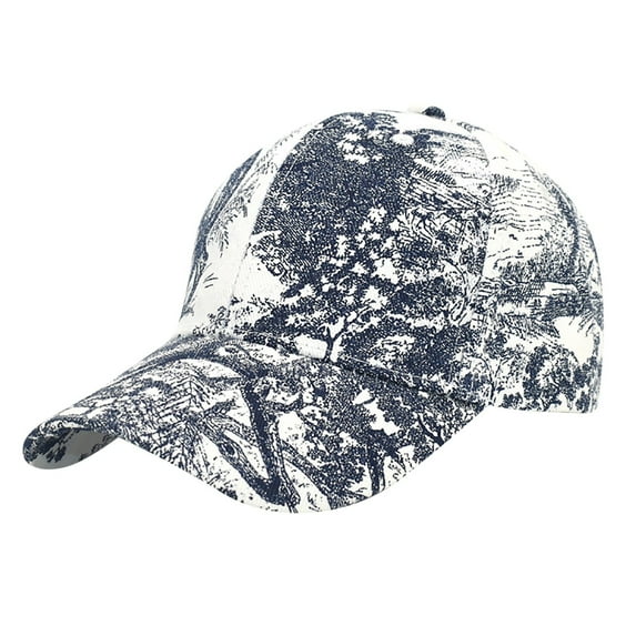Bibifish Womens Black & White Abstract Print Baseball Cap Curved-Brim Soft Cap Lightweight Casual Daily Streetwear Outdoor Stylish Cap
