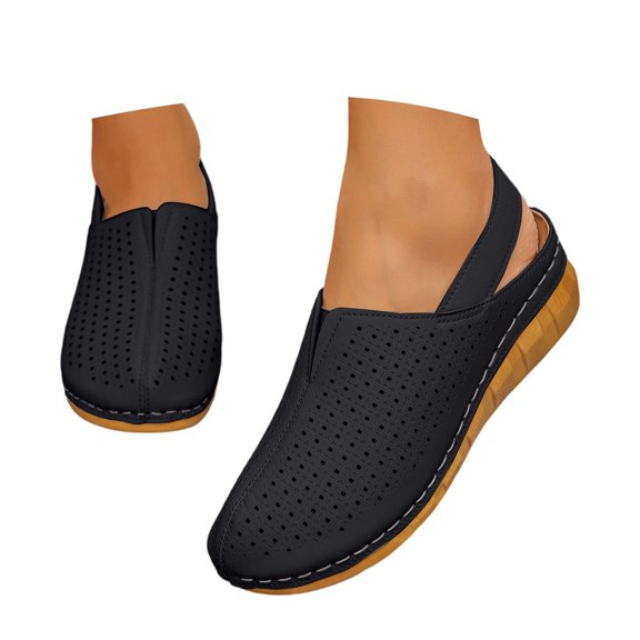 Bibifish Womens Block Heel Mule Sandals Chic Wide Strap Platform Wooden Heel Slip On Ladies Sandals Summer Resort Everyday Wear Sandals
