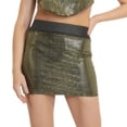 thumbnail image 1 of Bibifish Womens Bodycon Mini Skirts Solid Color Wrap Tie -Hugging Skirts Slim Form-Fitting Casual Party Skirts, 1 of 4