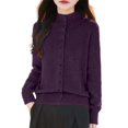 thumbnail image 1 of Bibifish Womens Cardigan Sweater Turtleneck Knit Cardigan Button Front Office Slim Fit Casual Spring Autumn Daily Wear Classic Cardigan, 1 of 5