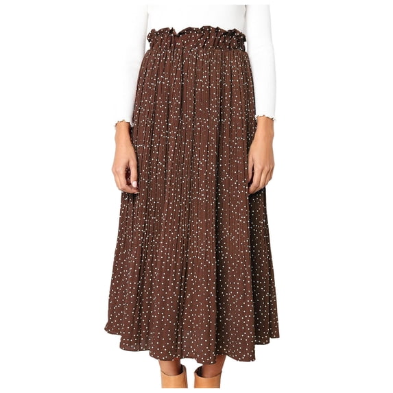 Bibifish Womens Casual Skirts Relaxed Loose-Fit A-Line Skirts Solid Color Simple Daily Wear Mini Skirts