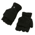 thumbnail image 1 of Bibifish Womens Convertible Gloves Flip Top Winter Warm Plush Gloves Solid Color Mitten Fluffy Daily Wear Outdoor Activities Gloves, 1 of 4