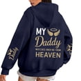 thumbnail image 1 of Bibifish Womens Drawstring Hoodies With Letter Print Angel Wing Sleeve Hoodies With Pocket Oversized Fit Casual Memorial Daily Wear Hoodies, 1 of 6