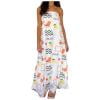 Bibifish Womens Dress Graphic Strapless Tube Dress Backless Bodycon Floor Length Maxi Dress Flowy Casual Party Wear Dress For Ladies
