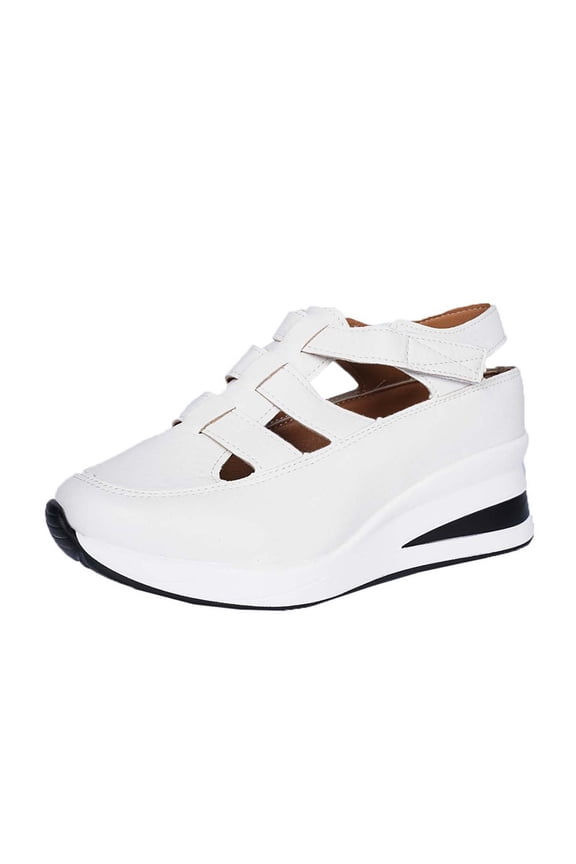 Womens Fisherman Sandals Polished Closed Toe Dual Hook Loop Ladies Sandals All Season Shock Absorbent Commute Business Casual Sandals