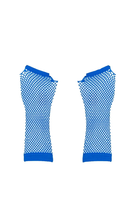 Womens Fishnet Gloves Solid Color Trendy Mesh Gloves Styling Party Clubbing Streetwear Elastic Nylon Fingerless Gloves For Ladies