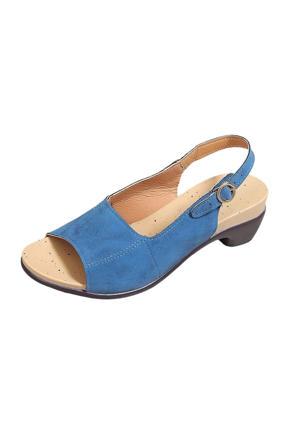 Womens Flat Sandals Minimalist Soft Flexible Open Toe Elastic Slingback Footbed Suade Flat Sandals Summer Daily Wear Sandals