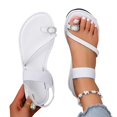 thumbnail image 1 of Bibifish Womens Flat Sandals Minimalist Thong Elastic Slingback Thin Strap Flat Sandals Ladies Summer Street Casual Wear Flat Sandals, 1 of 6