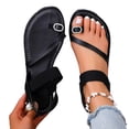 thumbnail image 1 of Bibifish Womens Flat Sandals Minimalist Thong Elastic Slingback Thin Strap Flat Sandals Ladies Summer Street Casual Wear Flat Sandals, 1 of 6