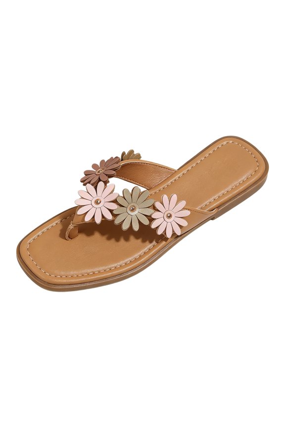 Womens Flat Slide Glam Sparkly Sleek Open Toe Slip On Footbed Rhinestone Flat Slide Summer Beach Vacation Sandals For Aldies
