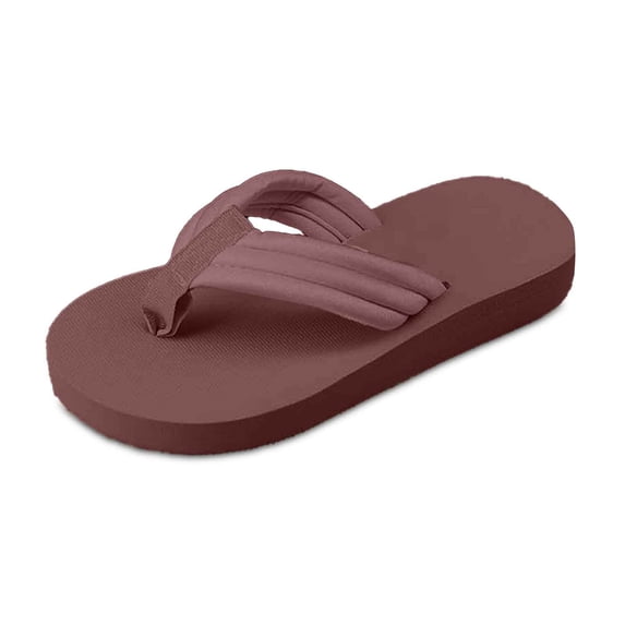 Bibifish Womens Flip Flops Solid Multi Strap Flat Thong Sandals Comfortable Casual Summer Beach Slippers