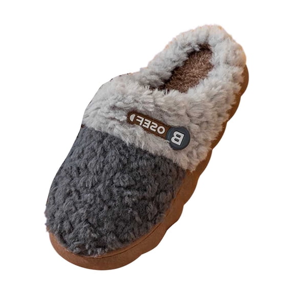 Bibifish Womens Fuzzy Slippers Fleece Lined Thick Non Slip Sole Slip On Slippers Soft Plush All Day Warm Wear Indoor Outdoor Winter Slippers
