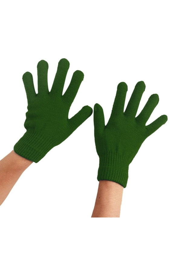 Womens Gloves Knitted Gloves Solid Color Thick Textured Gloves Styling Daily Outdoor Walking Warm Comfy Gloves For Ladies