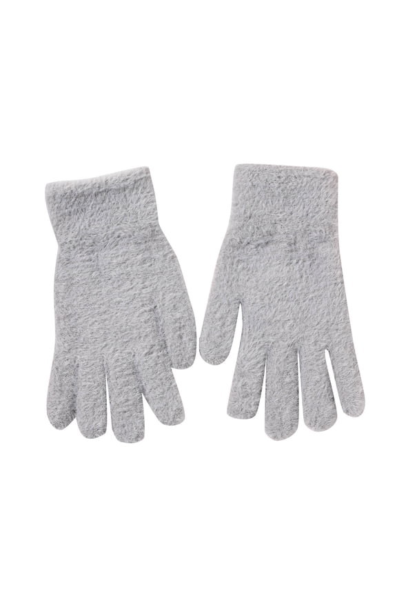 Womens Gloves Winter Warm Elegant Fuzzy Gloves Solid Color Fluffy Plush Gloves Cold Weather City Walks Outings Holiday Gloves
