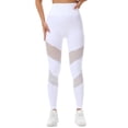 thumbnail image 1 of Bibifish Womens Hollow Yoga Pants Mesh Breathable Seamless Leggings Elastic Waist Breathable Outdoor Running Fitness Comfortable Leggings, 1 of 4