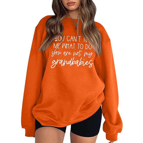 Bibifish Womens Hoodies Letter Graphic Long Sleeve Sweatshirts Soft Oversized Fit Drawstring Hood Daily Hangout Streetwear Playful Trendy Sweatshirts