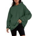 thumbnail image 1 of Bibifish Womens Hoodies Oversized Long Sleeve Solid Color Sweatshirts Pullover Hoodies Hooded Sweatshirts Comfy Trendy Pullover Winter Clothes, 1 of 5