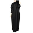 thumbnail image 1 of Bibifish Womens Hoodies Trendy Solid Color Maxi Hoodies Loose Fit Long Sleeve Casual Long Sleeve Hooded Sweatshirts For Ladies, 1 of 5