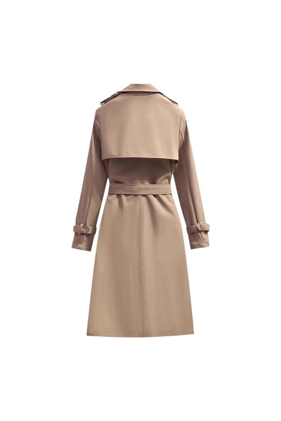 Womens Jackets Blend Elegant Windbreakers Loose Autumn Winter Casual And Formal Outings Classic Outerwears With Pockets