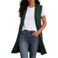 thumbnail image 1 of Bibifish Womens Knit Vest Cardigan Sweaters Sleeveless Maxi Length Relaxed Fit Open Front With Pockets Cardigans, 1 of 5