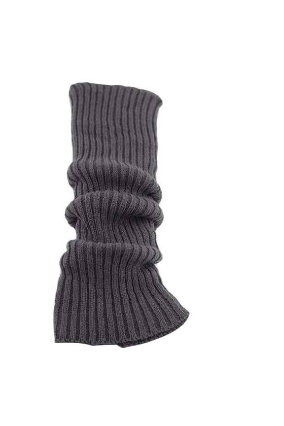 Womens Leg Warmers Solid Color Slouchy Knitted Leg Warmers Ribben Knit Pattern Soft Stretchy Fall Winter Daily Wear Leg Warmers