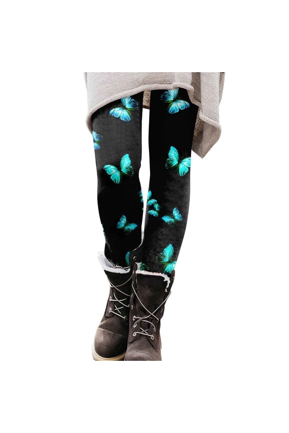 Womens Leggings Trendy Print High Waist Slim Fit Tights Lifting Gym Sports Leggings Yoga Pants High Elastic Streetwear Trousers