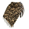 thumbnail image 1 of Bibifish Womens Leopard Print Scarf long length thicken fabric Winter Retro Style Shawl with tassel Warm Flowy Suger Scarf for outings & workout, 1 of 6