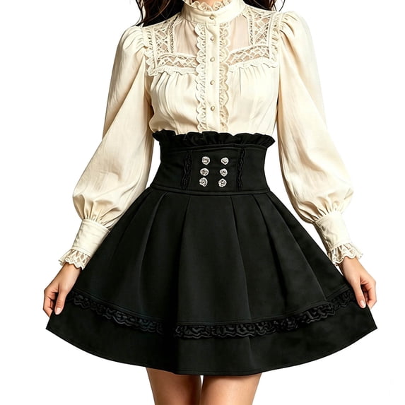Bibifish Womens Mini Skirt Black Tiered Tulle High Waisted A Line Party Skirt