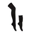 thumbnail image 1 of Bibifish Womens Over The Knee Socks Knitted Thickened Winter Cozy Slouch Socks Solid Color Soft Comfy Daily Wear Slouch Thigh-High Socks, 1 of 3
