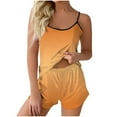 thumbnail image 1 of Bibifish Womens Pajama Sets Gradient Color Sleeveless Pj Sets Soft Cami Tops And Shorts Comfy Stretch Ladies Home Wear Nightwear Sets, 1 of 5