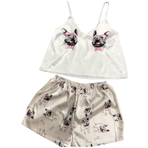 Bibifish Womens Pajama Sets Oversized Summer Breathable Pajama Sets Short Sleeve Tops With Capri Pants 2 Piece Comfy And Cozy Sleepwear Sets