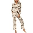 thumbnail image 1 of Bibifish Womens Pajama Sets Western Cowboy & Horse Printed Long Sleeve Sleepwear Sets Button Down Pj Top With Pants Country Style Cozy 2 Piece Pj Sets, 1 of 5