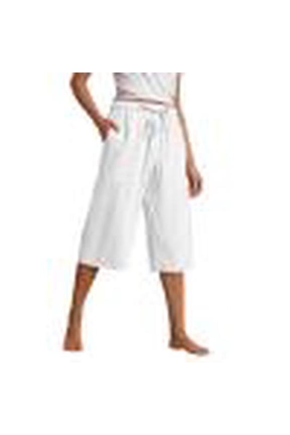 Womens Pants Beach Style Cotton Linen Capri Carpi Pants Casual Comfortable Soft Vacation Holiday Daily Wear Bottoms
