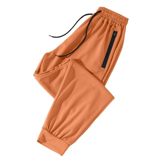 Bibifish Womens Pants Breathable Mesh Quick Dry Summer Joggers Solid Color Lightweight Loose Fit Elastic Cuff Capris With Zipper Pockets